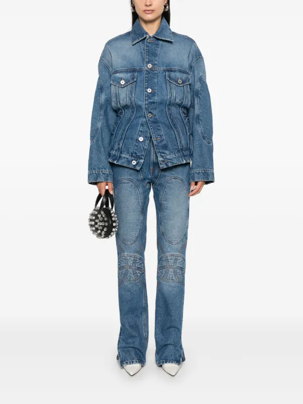 Jean Paul Gaultier lace-up Jacket | Blue | FARFETCH IL