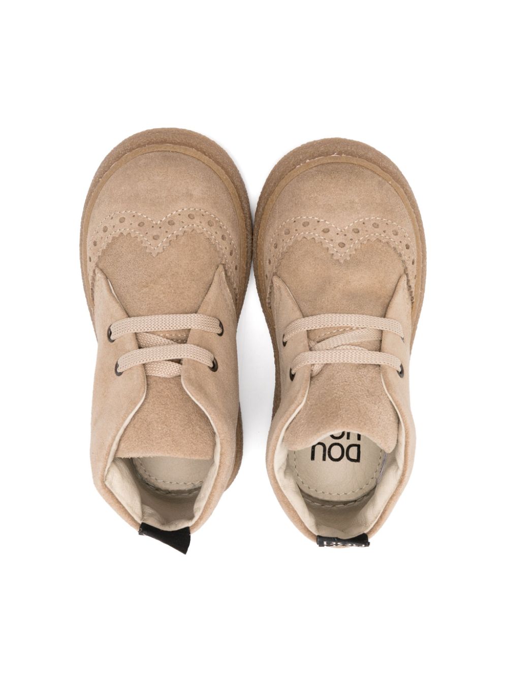 Douuod Kids suede boots Neutrals