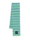 Sunnei striped scarf - Green