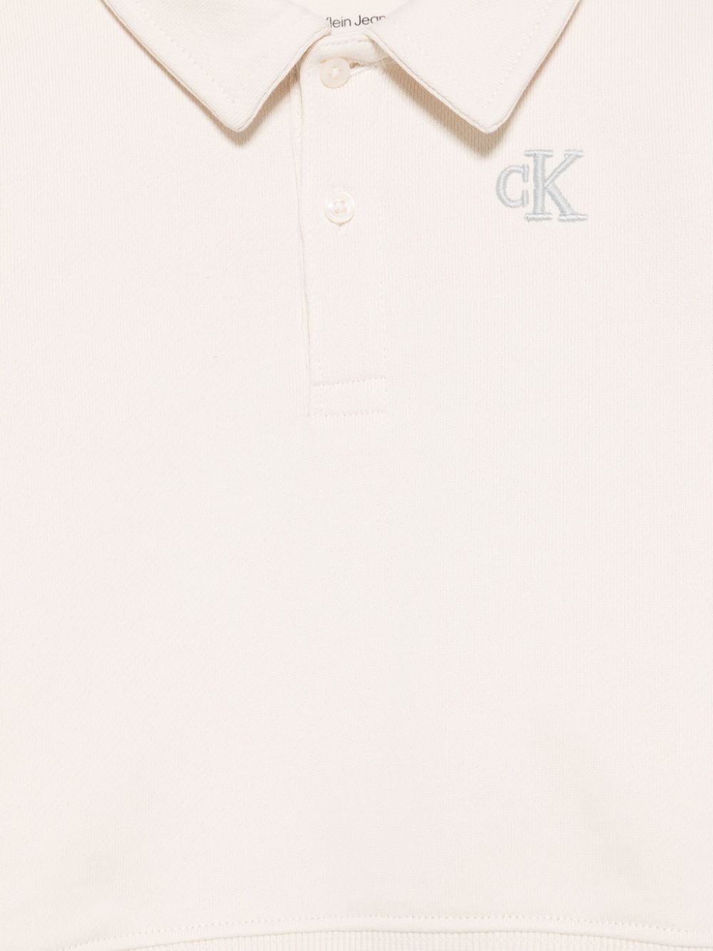 CALVIN KLEIN LOGO刺绣POLO领卫衣 