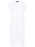 Lorena Antoniazzi twill midi dress - White