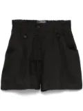 Lorena Antoniazzi ramie shorts - Black