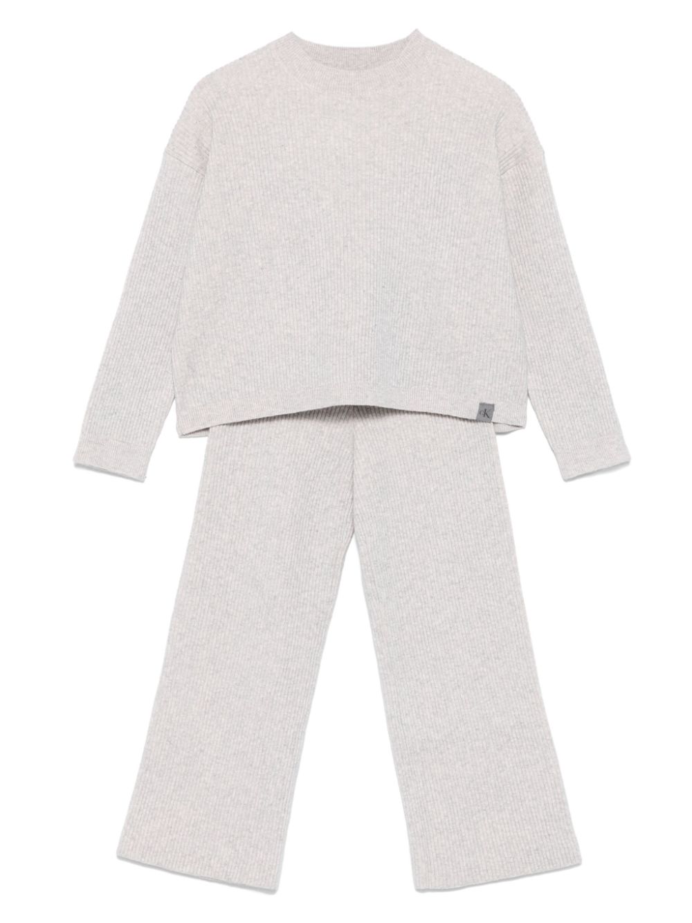 Calvin Klein Kids two-tone trousers set - Grey