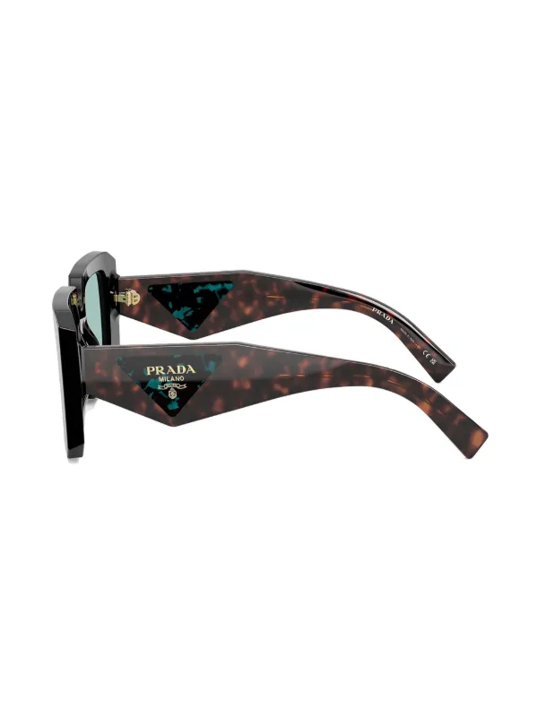 Prada Eyewear square-frame Sunglasses | Black | FARFETCH UK