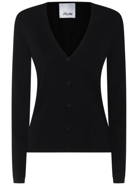 Allude buttoned cashmere cardigan