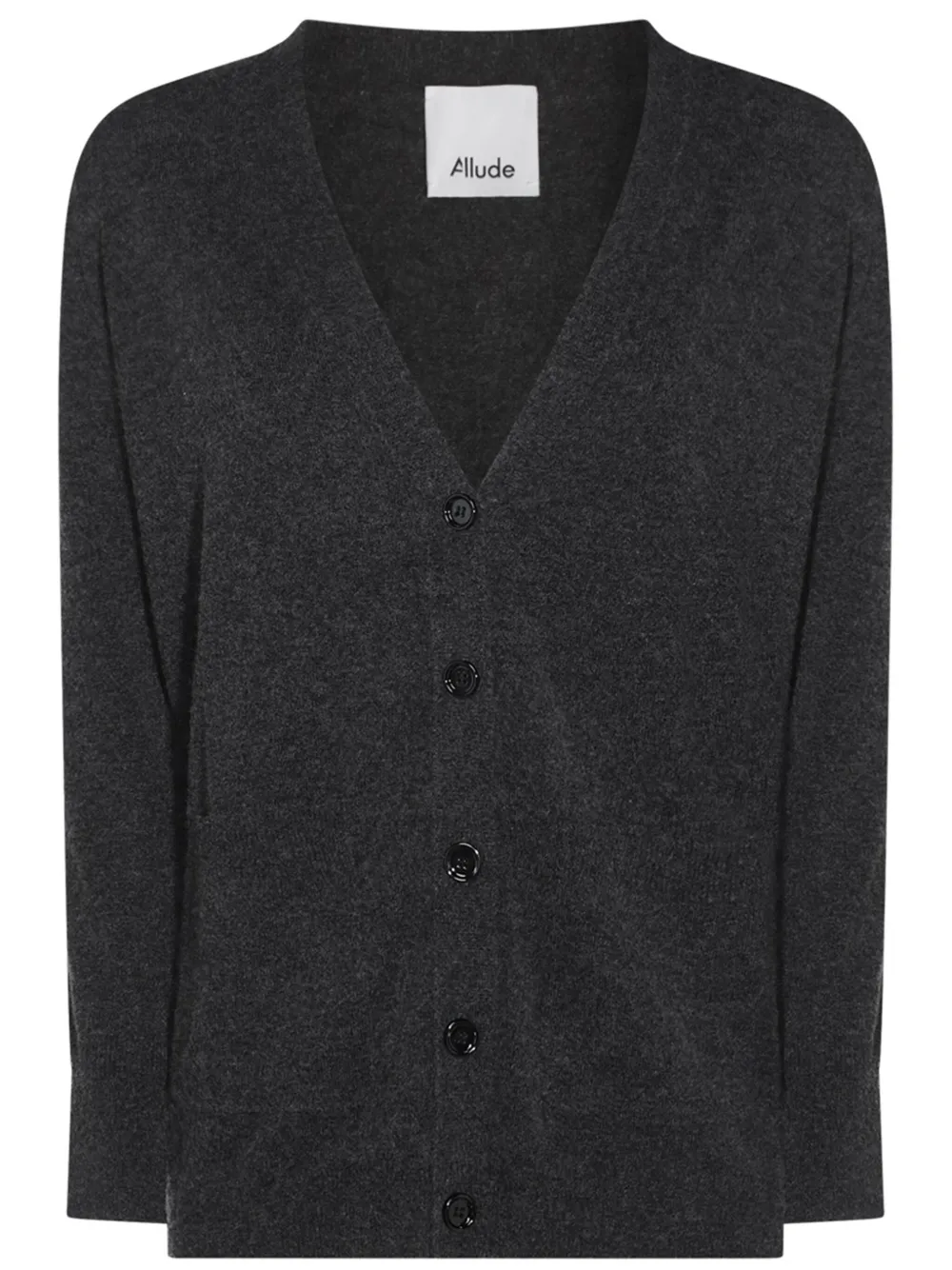 Allude Vest met V-hals Grijs
