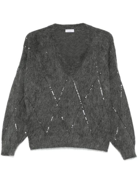 Brunello Cucinelli sequin-embellished sweater Women