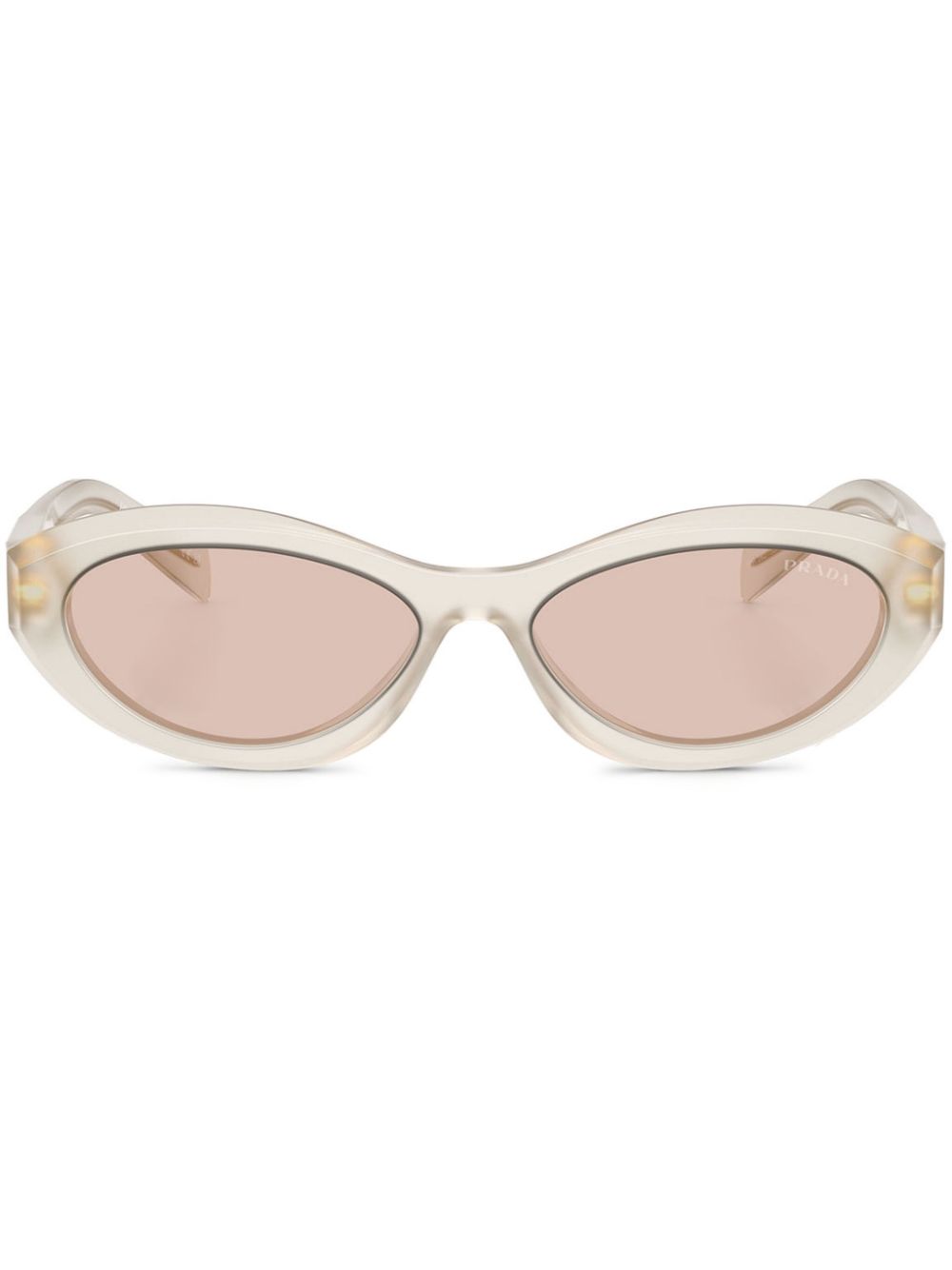 Prada Eyewear transparent oval sunglasses - Neutrals