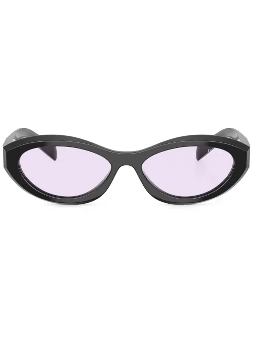 Lunettes de soleil à monture ovale - Prada Eyewear - Modalova