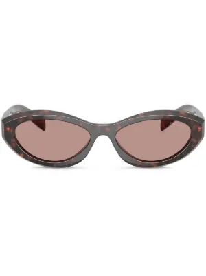 Prada Eyewear キャットアイ サングラス | ブラウン | FARFETCH JP
