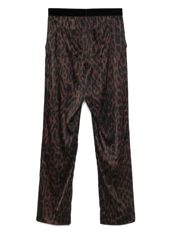 TOM FORD Cheetah Print Pajama Trousers | Brown | FARFETCH