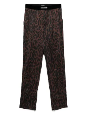 【Tom Ford】Logo サテン パジャマパンツ、ブラック 19778448_44422238_600.jpg