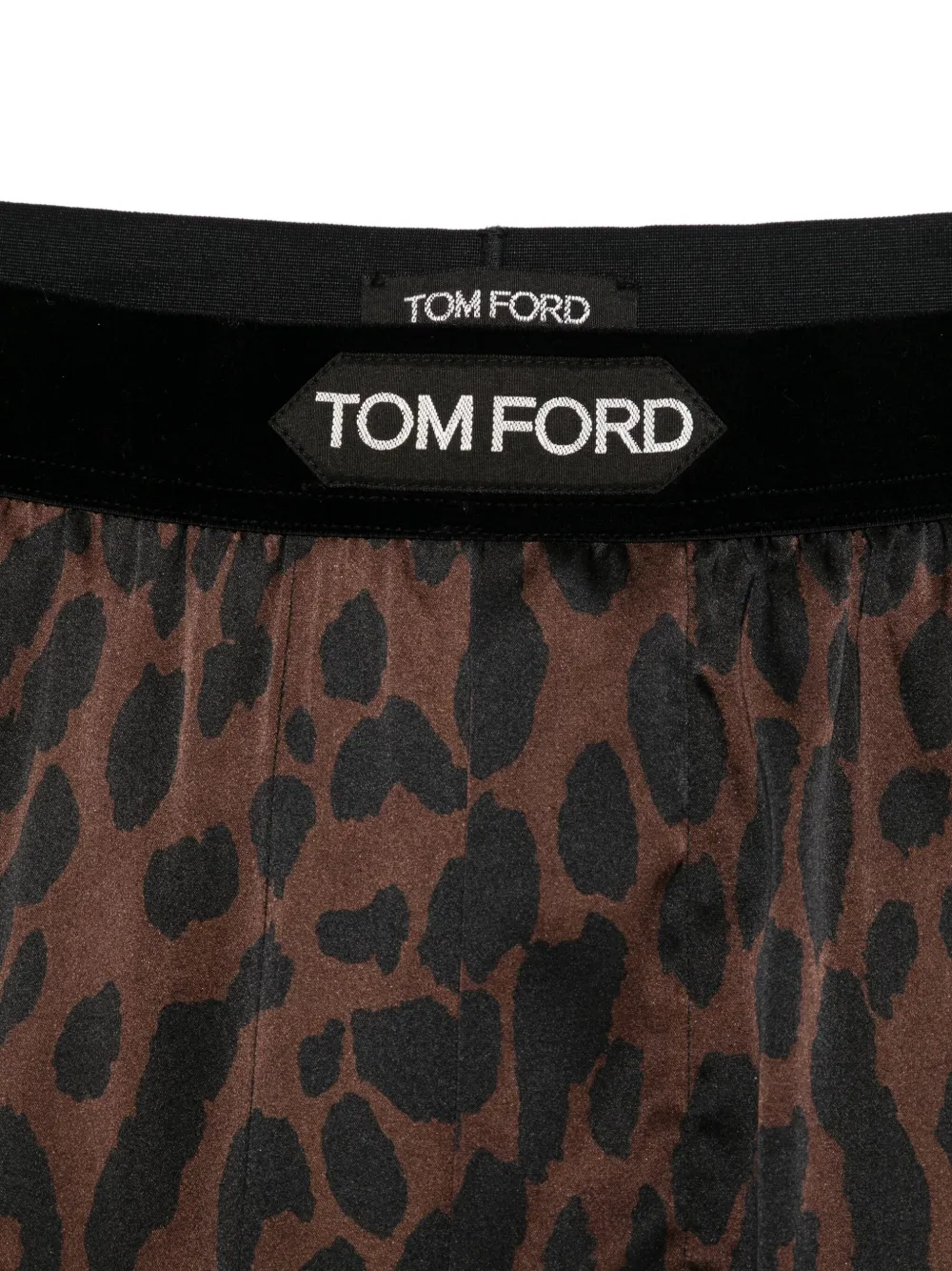 TOM FORD Pyjamabroek met luipaardprint Bruin