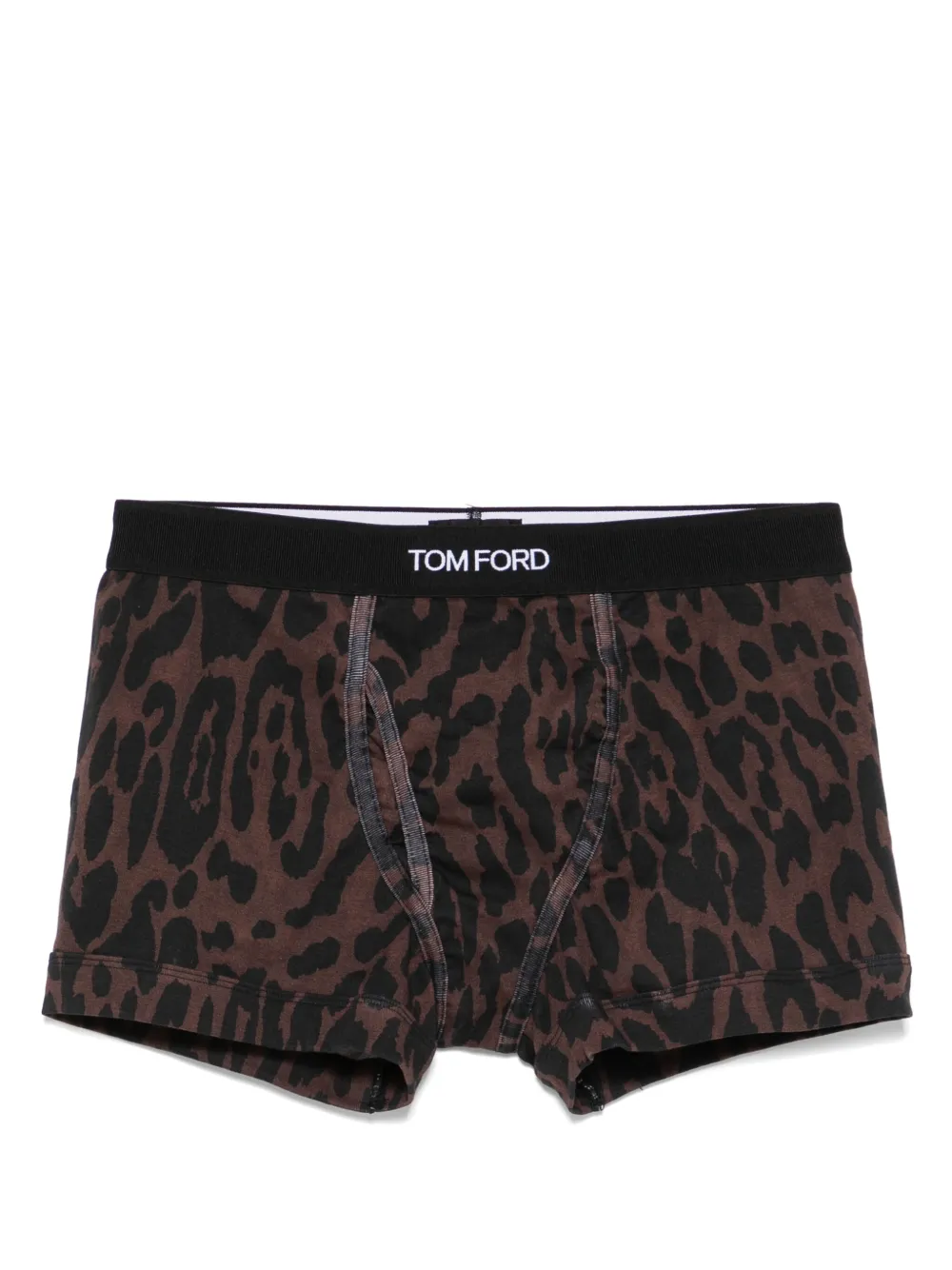 TOM FORD Boxershorts met luipaardprint Bruin