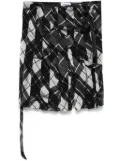 Jean Paul Gaultier plaid-check mini skirt - Black