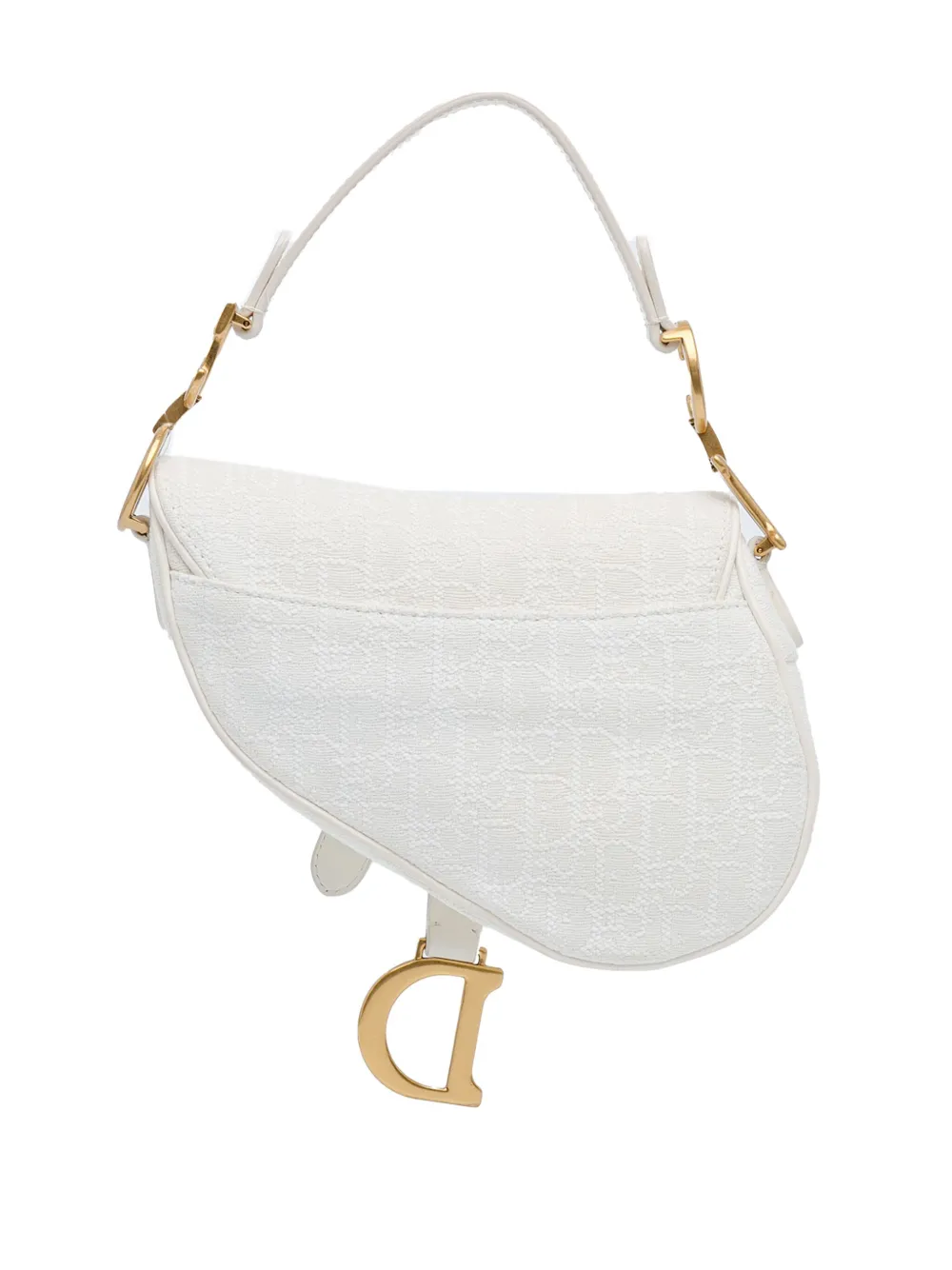 Christian Dior Pre-Owned 2020 Mini Oblique Saddle satchel - Wit