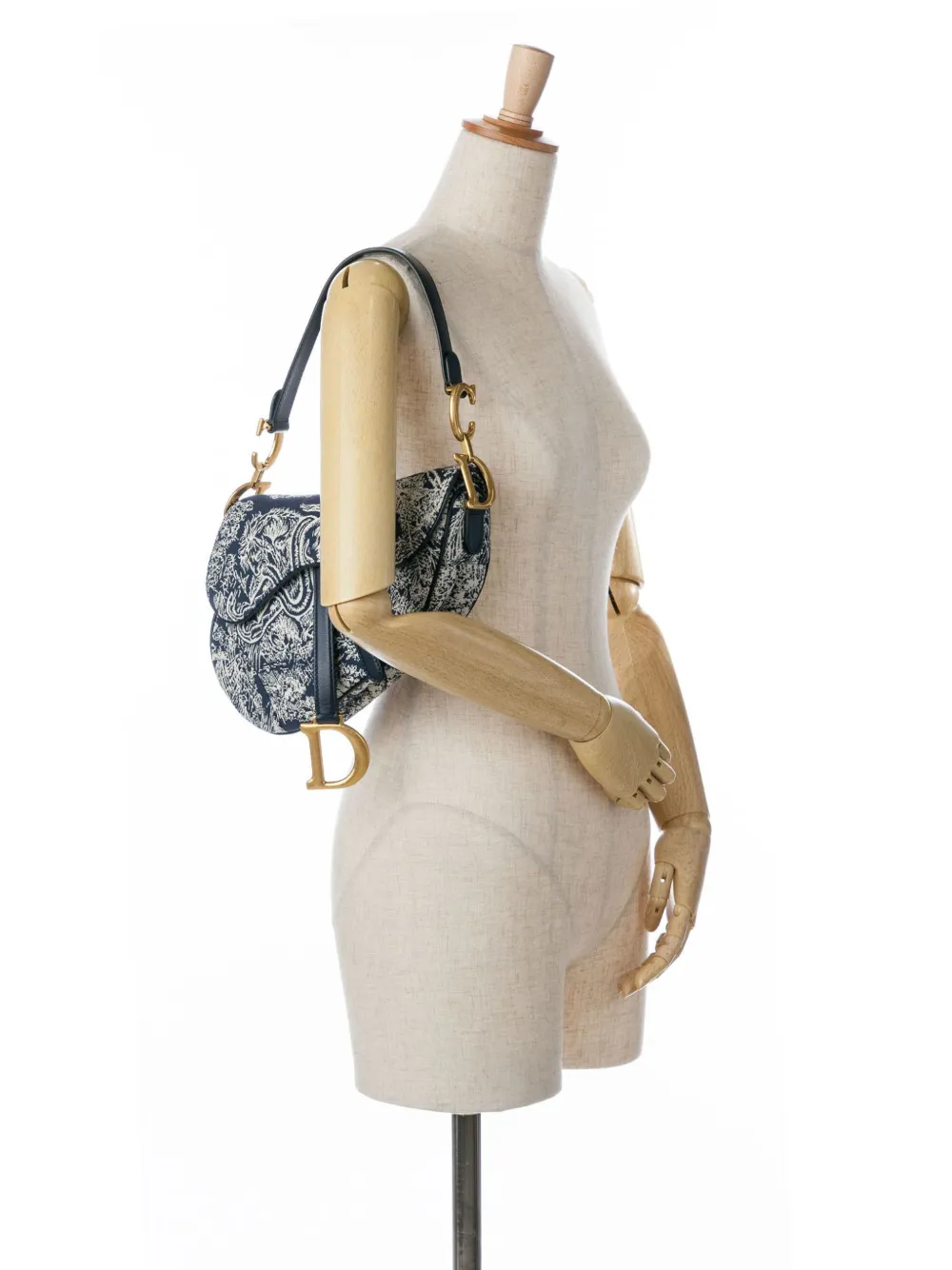 Dior toile de jouy saddle bag best sale