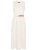 Lorena Antoniazzi belted midi dress - Neutrals