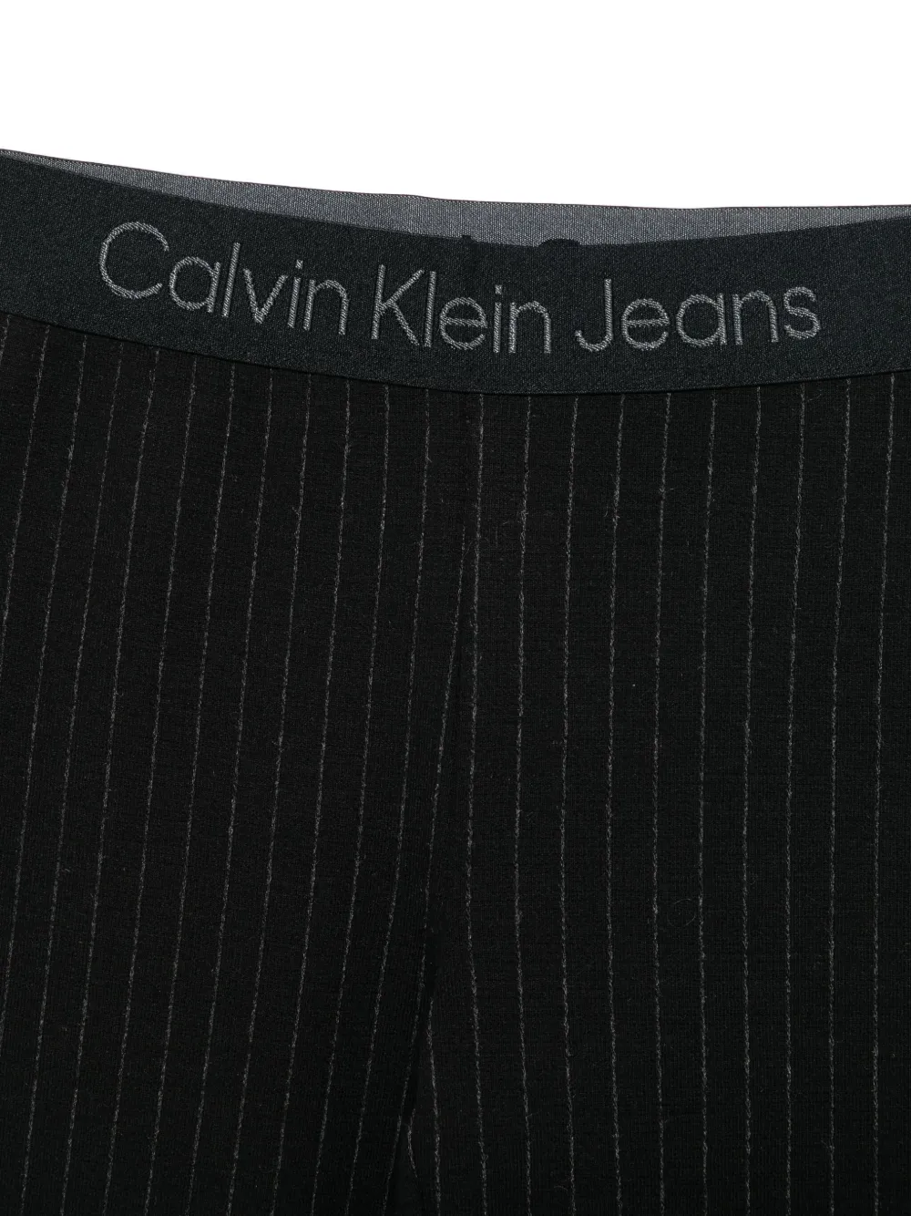 Calvin Klein Kids Flared broek met krijtstreep Zwart