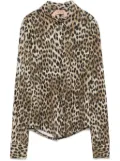 Nº21 leopard-print blouse - Brown