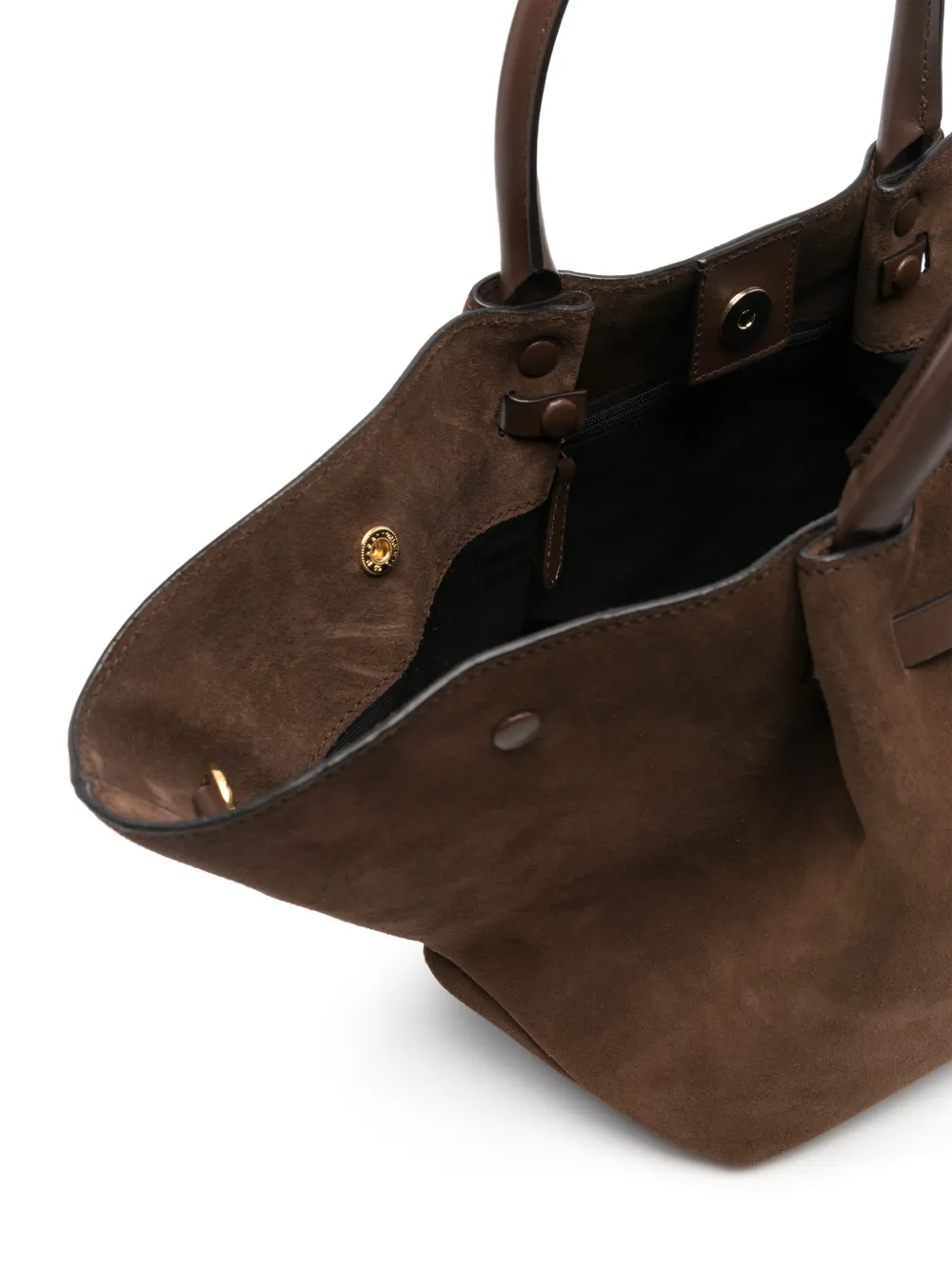 Demellier Midi New York Tote Bag In Brown