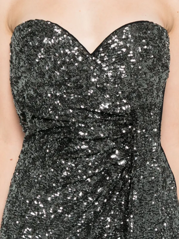 black maxi tank dress Black Sequin Maxi Dress main image 1