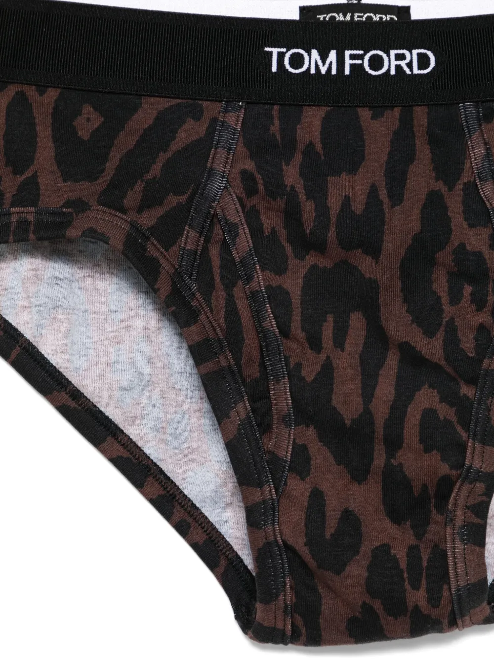 TOM FORD Boxershorts met luipaardprint Bruin