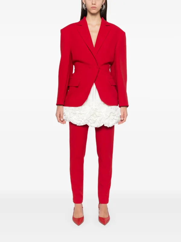 【関税込み】MAGDA BUTRYM PANTALONI SARTORIALI SKINNY Magda Butrym Pantaloni Sartoriali Skinny | Rosso | FARFETCH IT