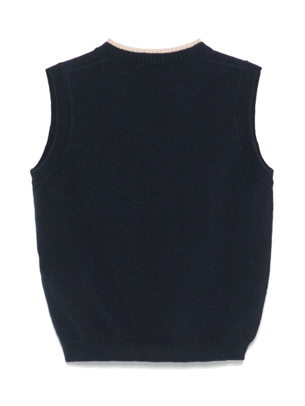 Il Gufo knitted vest - Blauw