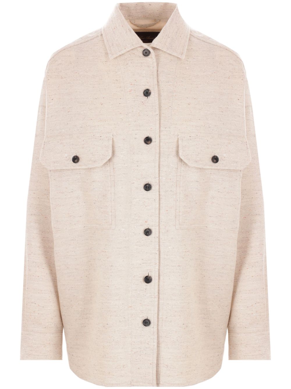 Shop Loro Piana Jenna Overshirt In Neutrals