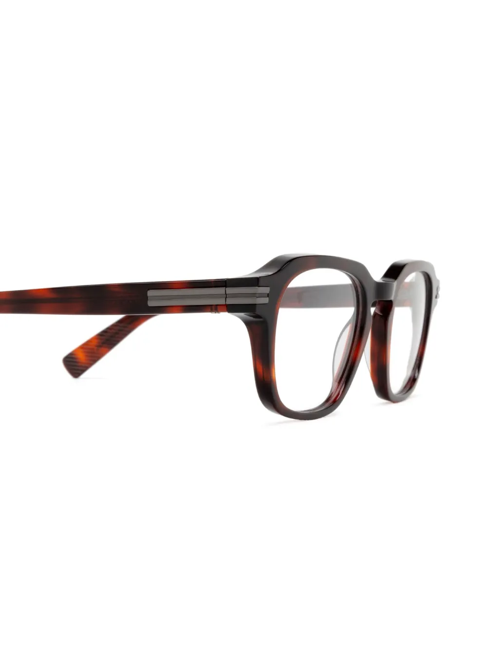 Zegna Bril met vierkant montuur Rood