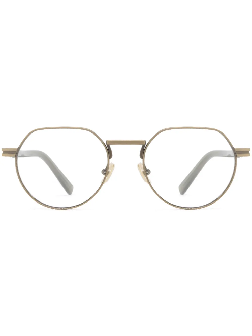 Zegna geometric-frame glasses | Gold | Image 1