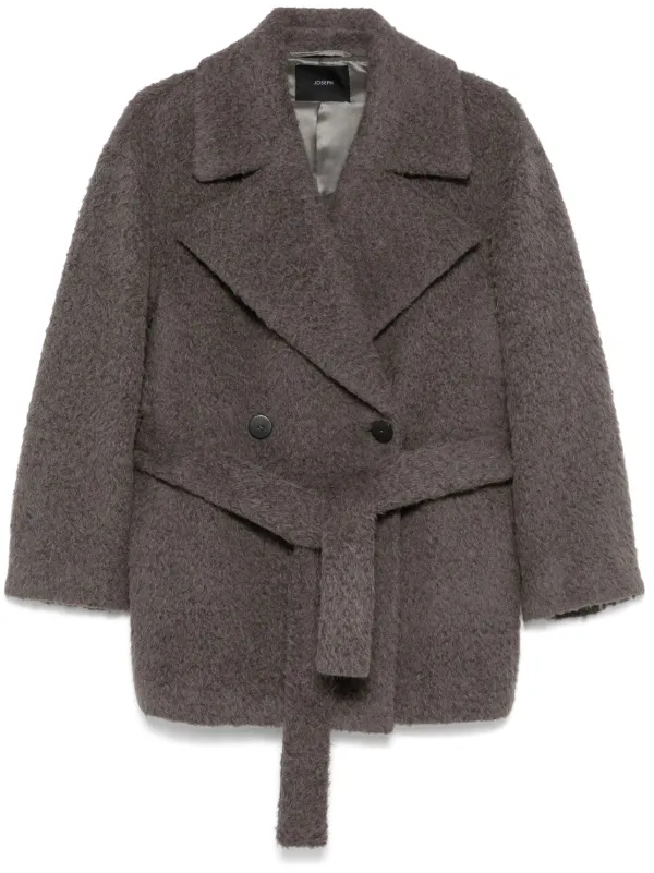 JOSEPH Marin Coat Grey FARFETCH UK