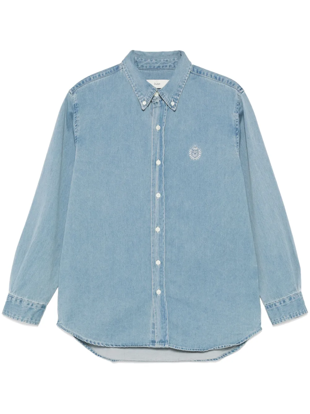 Dunst Classic Boyfriend Shirt In Blue