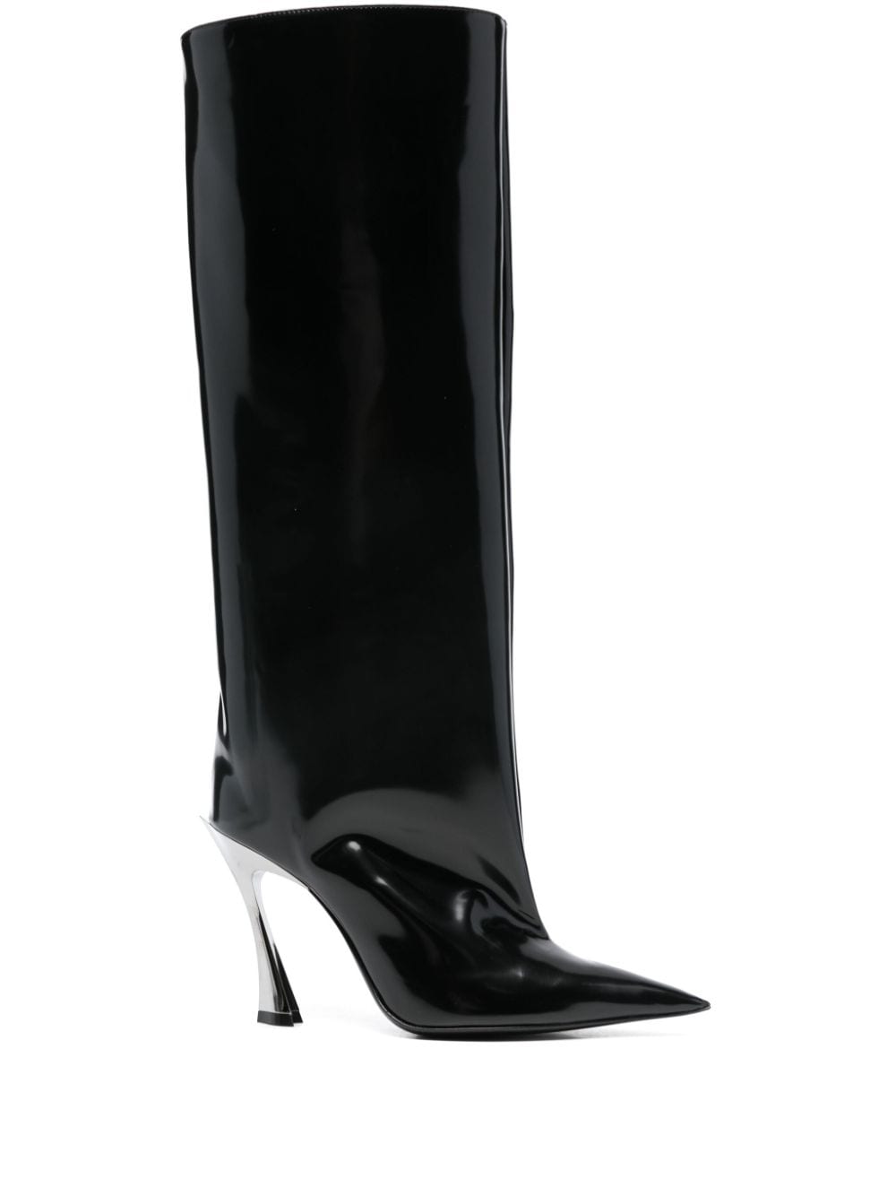 Mugler 95mm Fang boots Black