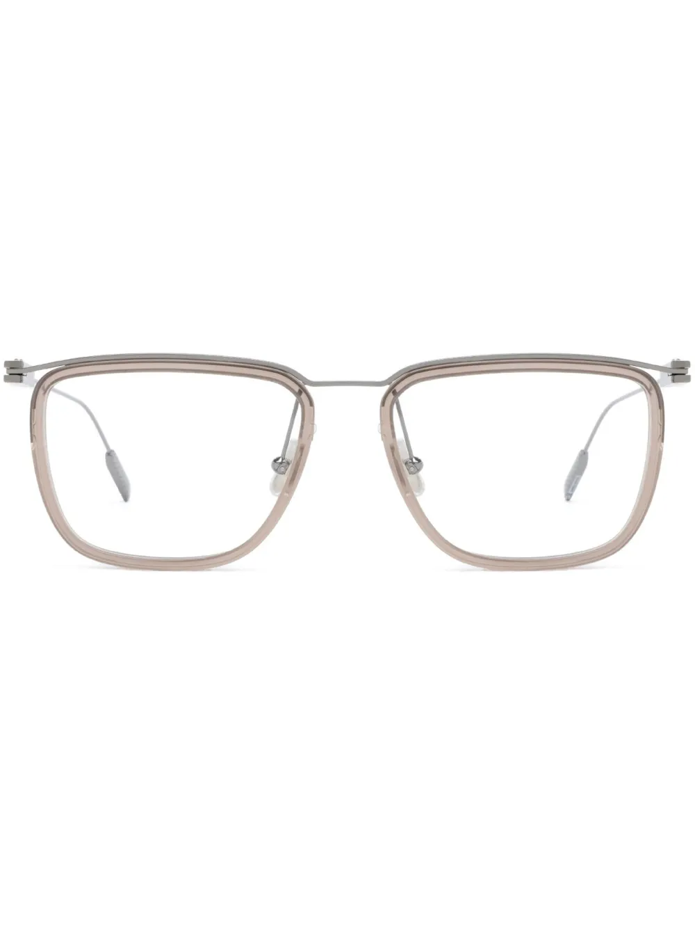 Zegna square-frame glasses | Silver | Image 1