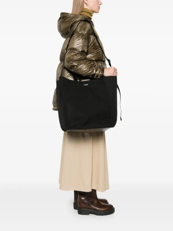 Jil Sander Large Utility Tote Bag | Black | FARFETCH JO