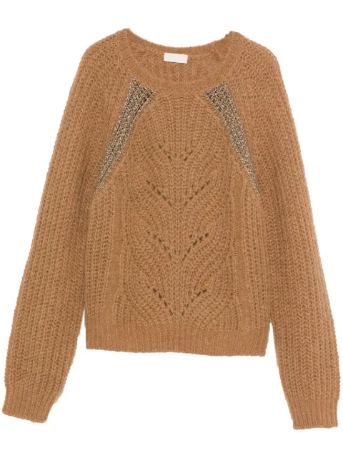 LIU JO lurex-detail sweater