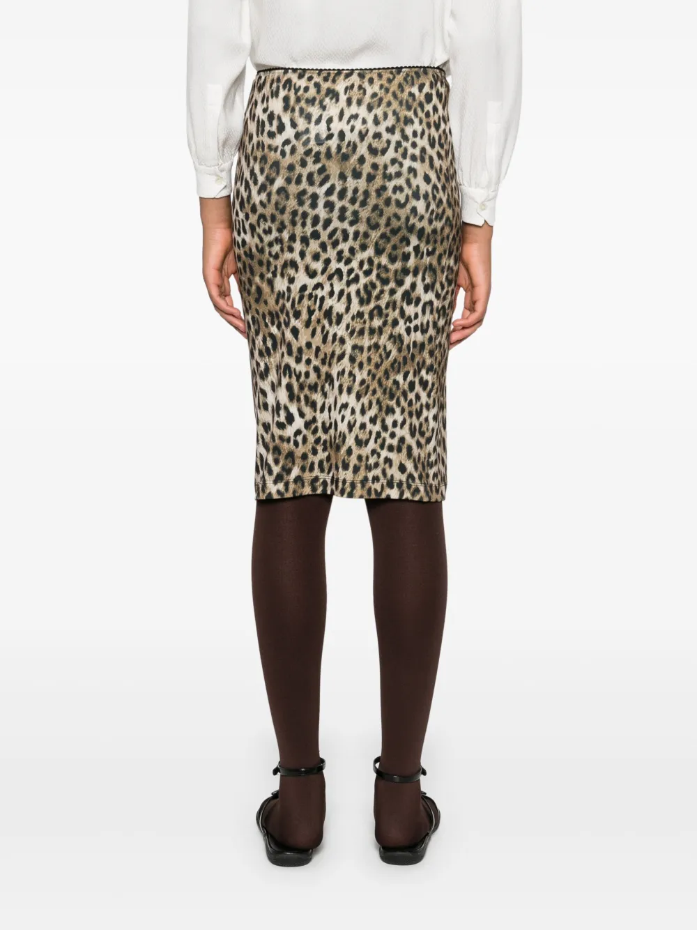 N°21 Leopard-print Mini Skirt In Neutrals