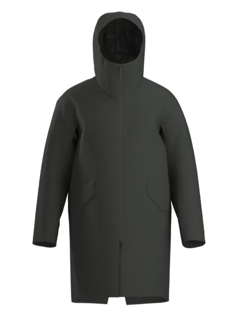 Veilance hooded zip-front coat