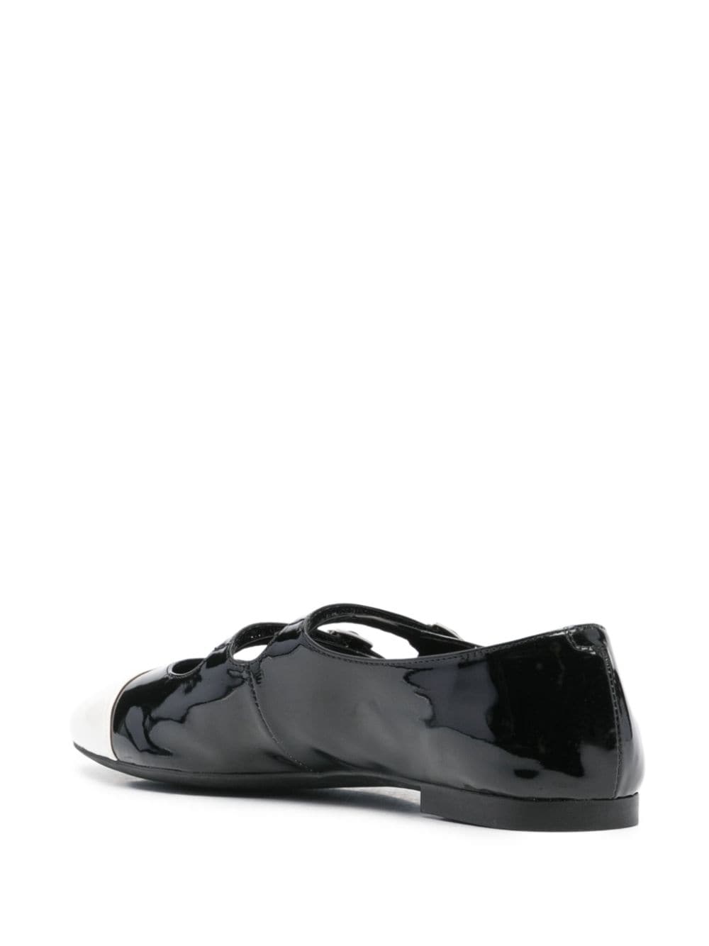 Shop Jeffrey Campbell Satine Ballerinas In Black