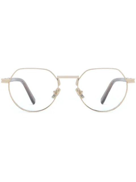 Zegna round-frame glasses