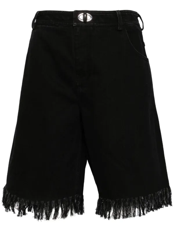 【関税込み】Christopher Esber ショートパンツ Christopher Esber デニムショートパンツ | ブラック | FARFETCH JP