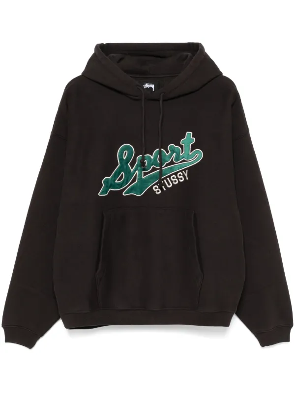 Stussy Hoodie Med Marke Gra FARFETCH SE