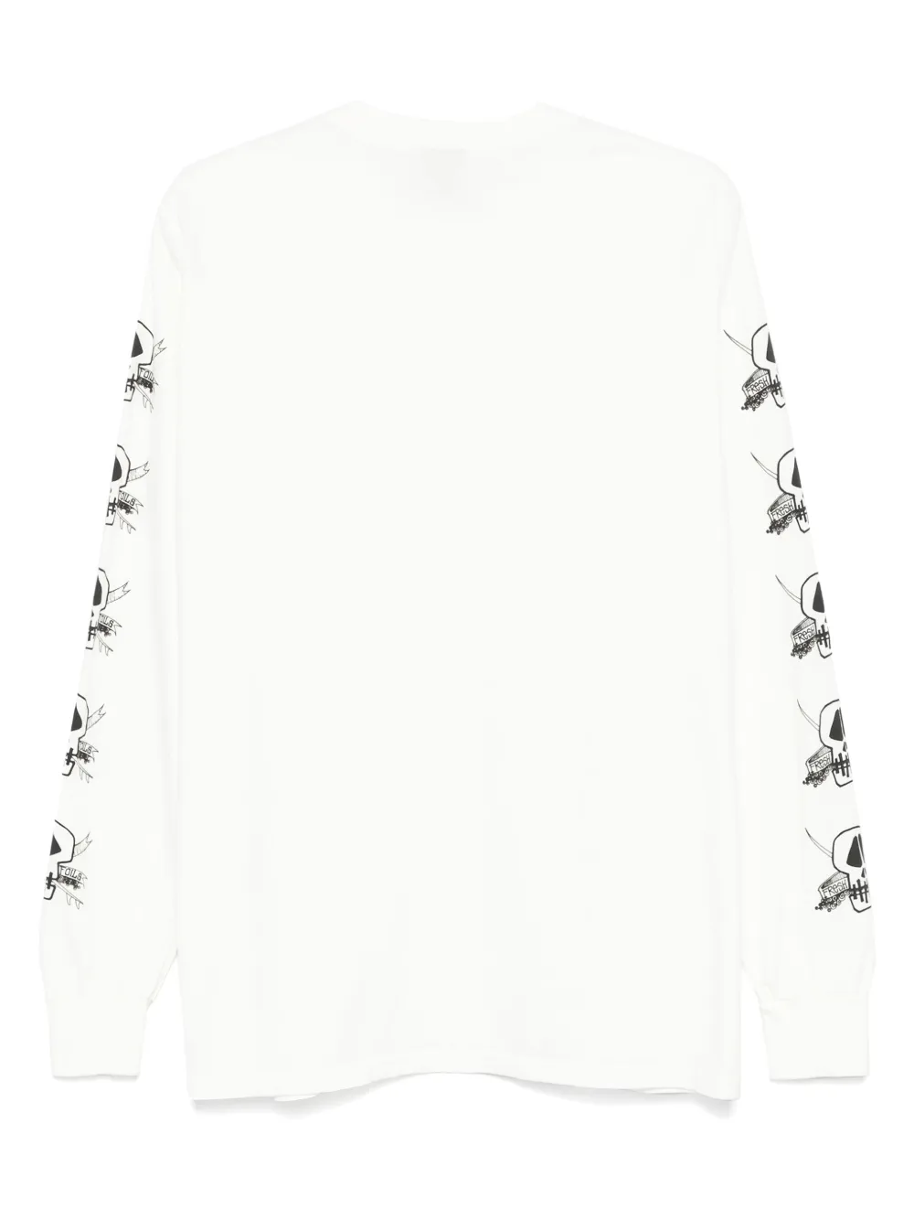 Stüssy skull-print T-shirt - Wit