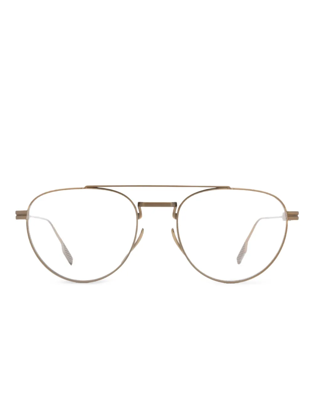 Zegna lunettes de vue à monture ronde | or | Image 1