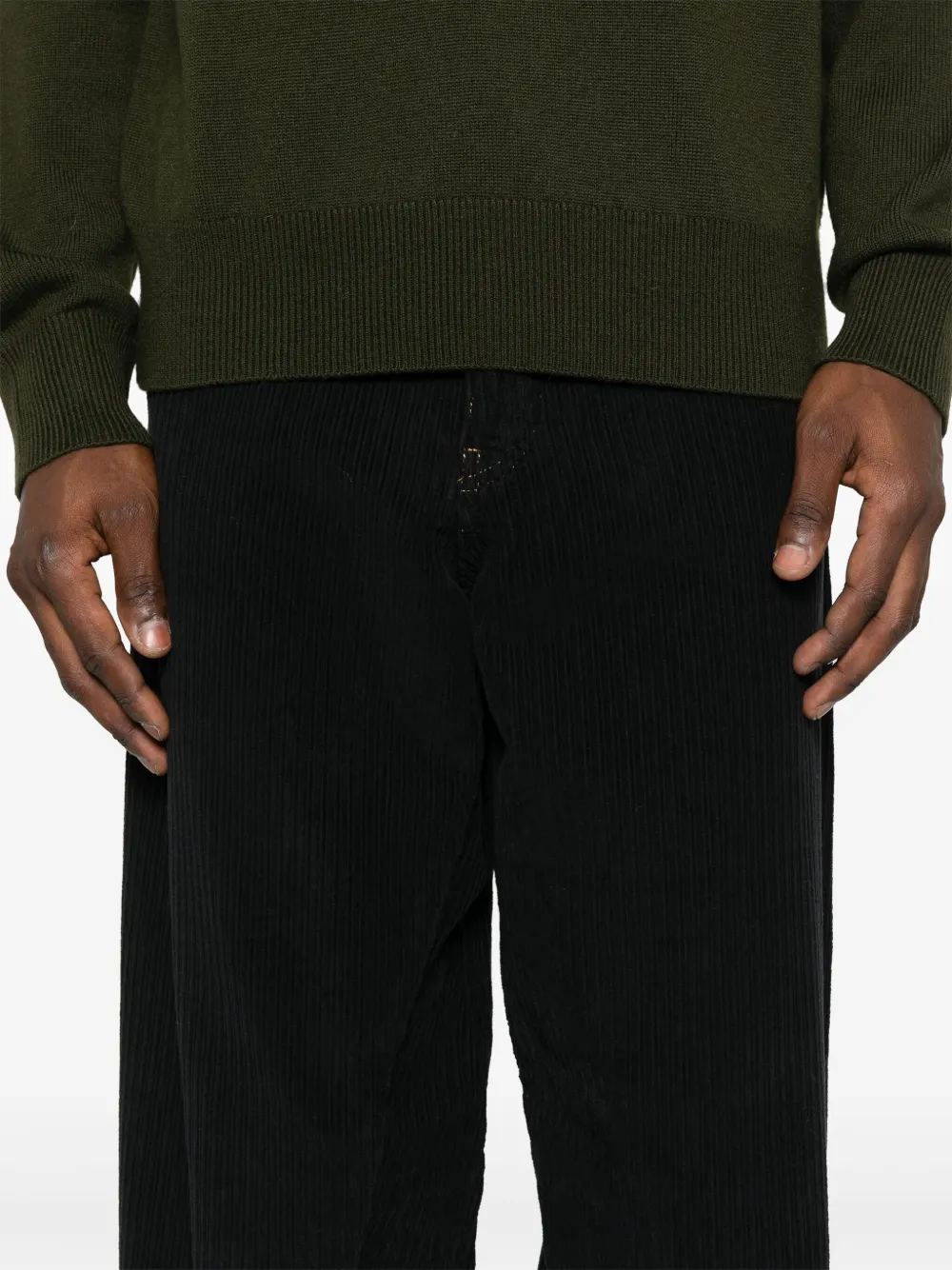 Sunflower Ribfluwelen broek Zwart