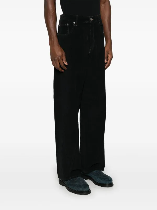 Baserange 黒コーデュロイパンツ Sunflower コーデュロイ パンツ | ブラック | FARFETCH JP