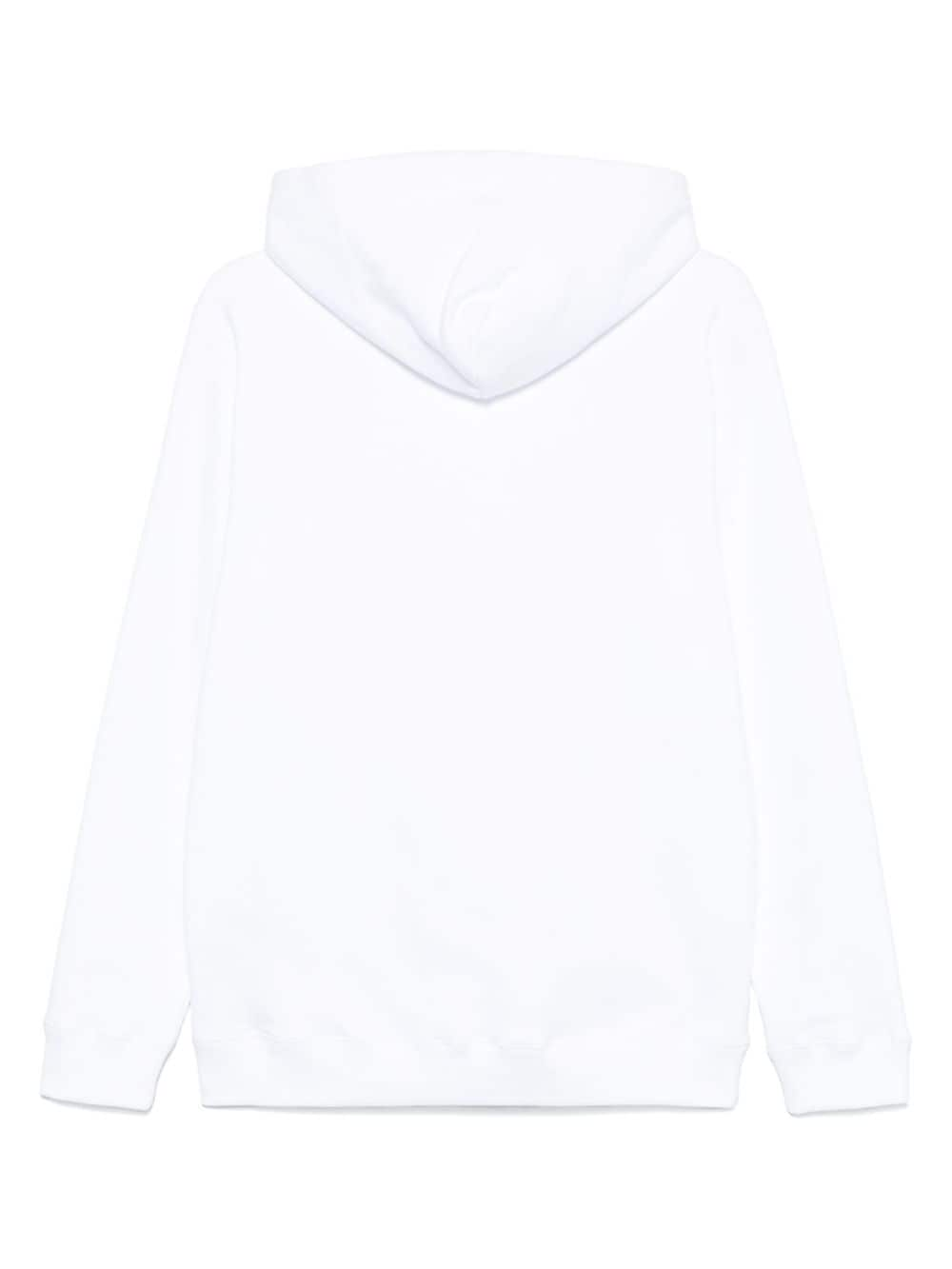 DONDUP raised logo-detail hoodie - Wit