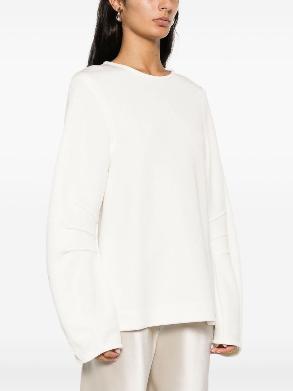 Shop Jil Sander Textured Top In White